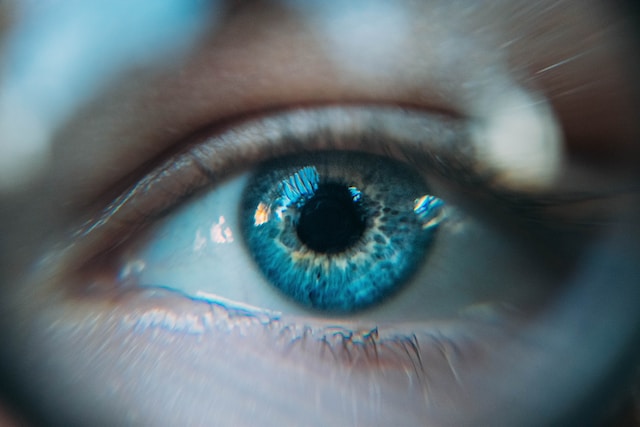 close up image of an eye